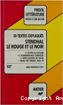 10 textes expliqués, Stendhal - le rouge et le noir