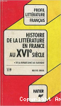 Histoire de la littérature en France au XVIe siècle