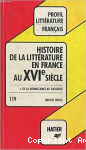 Histoire de la littérature en France au XVIe siècle